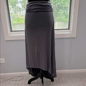 Bear Dance Charcoal High Low Skirt sz M